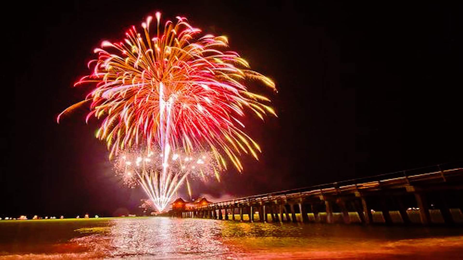Veranstaltungen Florida Fireworks at Naples Pier Traum Urlaub Florida