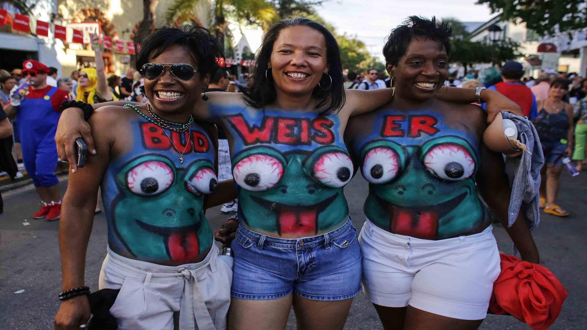 Fantasy Fest Parade in Key West Traum Urlaub Florida